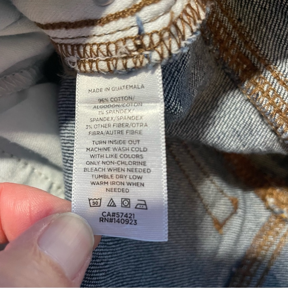 Loft The Girlfriend Dark Wash Jeans.  Size 2 - Picture 6 of 7